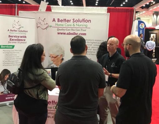 Our home care company franchise post-launch support team in the field